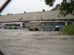 Some graf'd up buses in Beirut